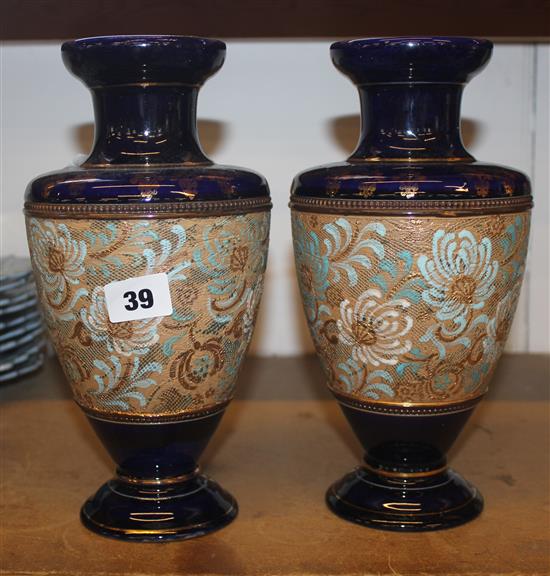 Pair Doulton vases